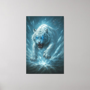 Toile Tigre blanc de Frost – Empereur du royaume gelé –