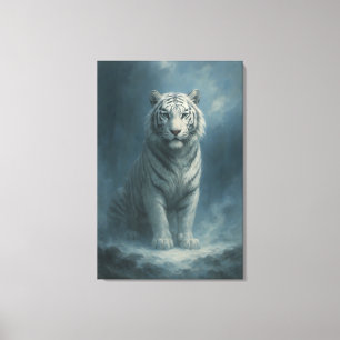 Toile Tigre Blanc Fantastique – Série Aura Mystique Ma