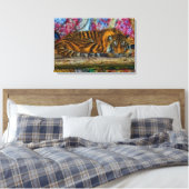 Toile Tigre couchant (Insitu(Chambre))