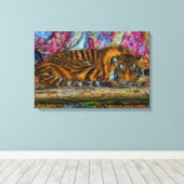 Toile Tigre couchant (Insitu (Plancher de Bois))