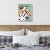 Toile Tigre de Sibérie Pièce originale aquarelle murale (Insitu(Chambre))