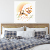 Toile Tigre dormant sur la Lune (Insitu(Chambre))