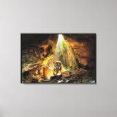 Toile Tigre Du Bengale Dans La Grotte Enveloppée (Recto)