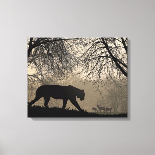 Toile Tigre et cerf (Recto)