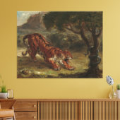 Toile Tigre Et Serpent Eugene Delacroix Wall Art (Insitu(Salon))