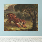 Toile Tigre Et Serpent Eugene Delacroix Wall Art (Insitu (Plancher de Bois))