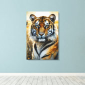 Toile Tigre majestueux (Insitu (Plancher de Bois))
