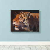 Toile Tigre majestueux petit (Insitu (Plancher de Bois))