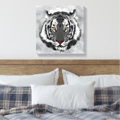 Toile Tigre noir et blanc (Insitu(Chambre))