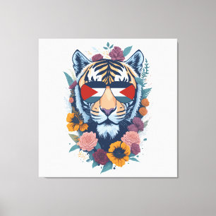 Toile Tigre palestinien - DRAPEAU Palestine 