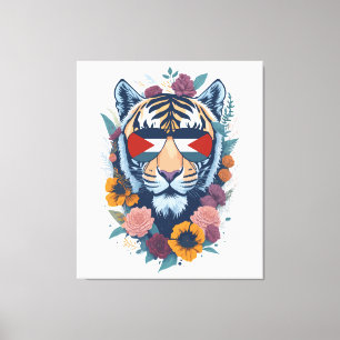 Toile Tigre palestinien - Palestine FLAG