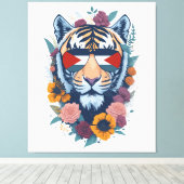 Toile Tigre palestinien - Palestine FLAG (Insitu (Plancher de Bois))