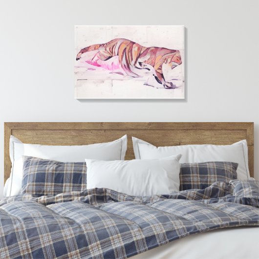 Toile Tigre vintage (Insitu(Chambre))