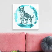 Toile Tigre vintage (Insitu(Salon))