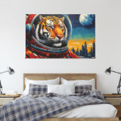 TOILE TIGRES DANS L'ESPACE-3 (Insitu(Chambre))