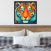 Toile Tigres géométriques (Insitu(Chambre))