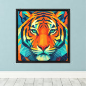 Toile Tigres géométriques (Insitu (Plancher de Bois))