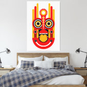 Toile Tiki jaune rouge (Insitu(Chambre))