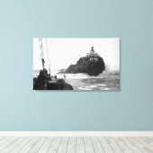 Toile Tillamook, Oregon Lighthouse, photo du navire (Insitu (Plancher de Bois))