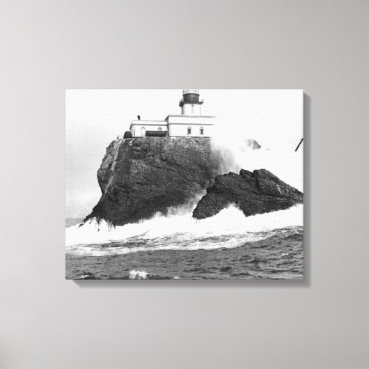 Toile Tillamook, Phare De L'Oregon Près De La Mer, OU (Recto)