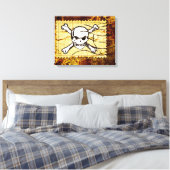 Toile Timbre crâne amusant 2 (Insitu(Chambre))