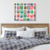 Toile timbres-poste (Insitu(Chambre))