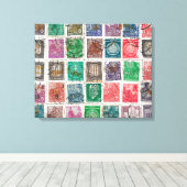 Toile timbres-poste (Insitu (Plancher de Bois))