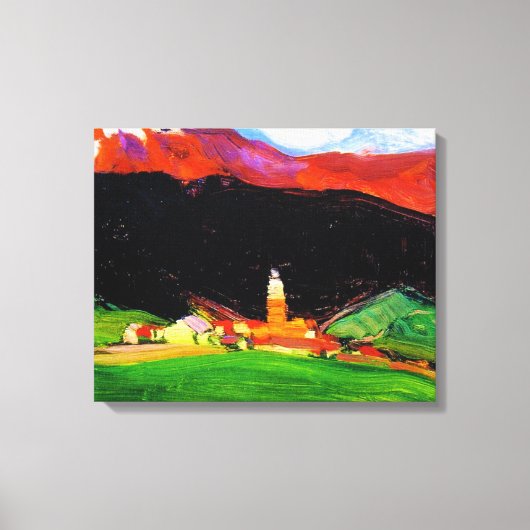 Toile Tinzen (Oberhalbstein) Suisse, art (Recto)