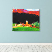 Toile Tinzen (Oberhalbstein) Suisse, art (Insitu (Plancher de Bois))