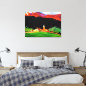 Toile Tinzen (Oberhalbstein) Suisse, art (Insitu(Chambre))
