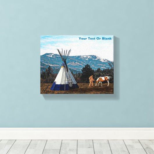 Toile Tipi - Camp d'hiver (Insitu (Plancher de Bois))