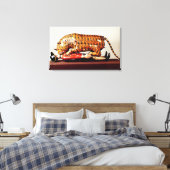 Toile Tipu's Tiger, c.1790 (wood) (Insitu(Chambre))