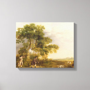 Toile Tir de deux messieurs (huile sur la toile)