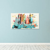 Toile Tirage à la main Tokyo Japon (Insitu (Plancher de Bois))