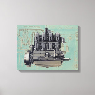 Toile Tirage mécanique des moteurs de premiers équipemen