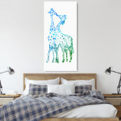 Toile Tirer des girafes Abstraites Tirer des baisers Imp (Insitu(Chambre))