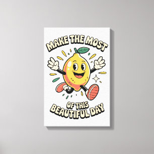 Toile Tirez le Meilleur Parti – Affiche d'Art Citron