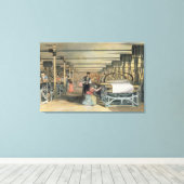 Toile tissage de métier, 1834 (Insitu (Plancher de Bois))
