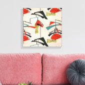 Toile Tissu atomique moderne du milieu du siècle (Insitu(Salon))