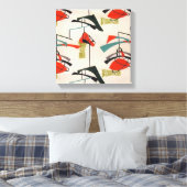 Toile Tissu atomique moderne du milieu du siècle (Insitu(Chambre))