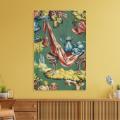 Toile Tissu représentant un pot de chocolat et une théiè (Insitu(Salon))
