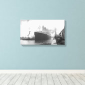 Toile Titanic aux quais de Southampton (Insitu (Plancher de Bois))