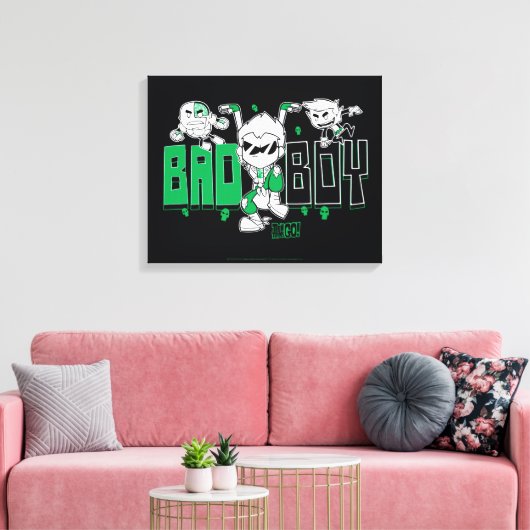 Toile Titans Ados, allez ! | "Bad Boy" Robin, Cyborg & B (Insitu(Salon))