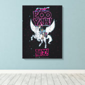 Toile Titans Ados, allez ! | Warrior Cyborg équitation P (Insitu (Plancher de Bois))