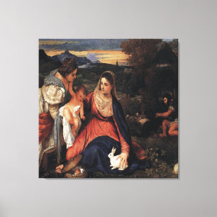 Toile Titien / La Vierge du lapin / 1530 /