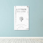 Toile Titre des Lettres Persanes (Insitu (Plancher de Bois))