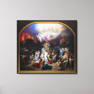 Toile Titus destroying Jerusalem by Wilhelm von Kaulbach