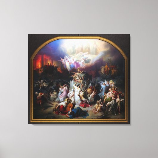 Toile Titus destroying Jerusalem by Wilhelm von Kaulbach (Recto)