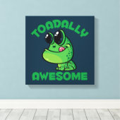 Toile Toad de Cartoon Joyeux (Insitu (Plancher de Bois))