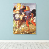 Toile Tobie et l'ange par Andrea del Verrocchio (Insitu (Plancher de Bois))